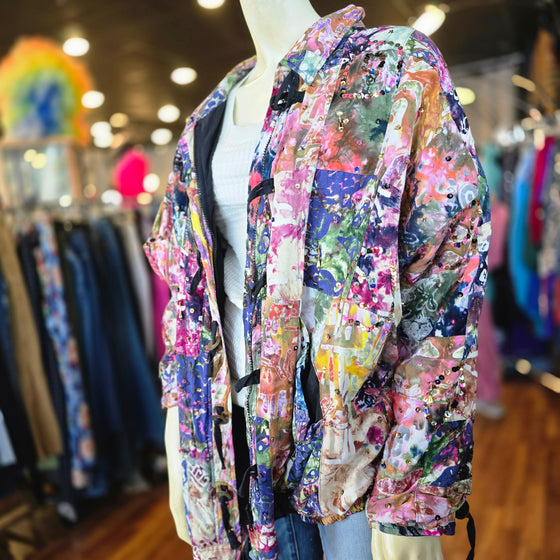CHERI Tapestry Jacket w. Sequins L - PopRock Vintage. The cool quotes t-shirt store.
