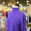 VINTAGE C WEBB Purple Turtleneck Sweater L - PopRock Vintage. The cool quotes t-shirt store.