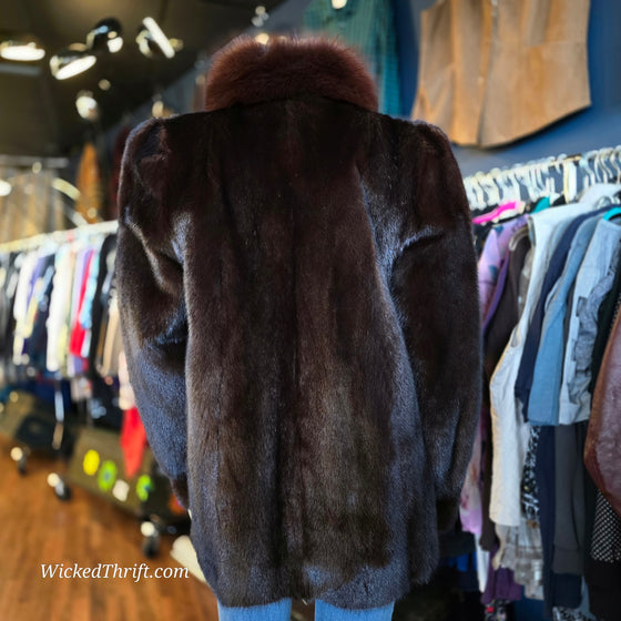 VINTAGE Mink/Fox Trim Coat - PopRock Vintage. The cool quotes t-shirt store.