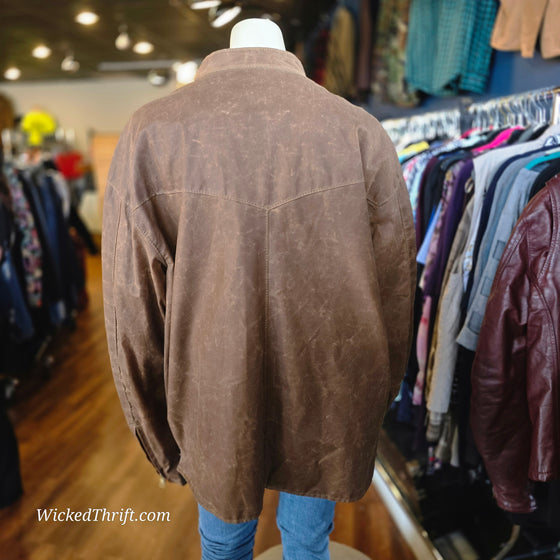 FOG CUTTER BY SURTAN Oiled Canvas Jacket 2XL - PopRock Vintage. The cool quotes t-shirt store.