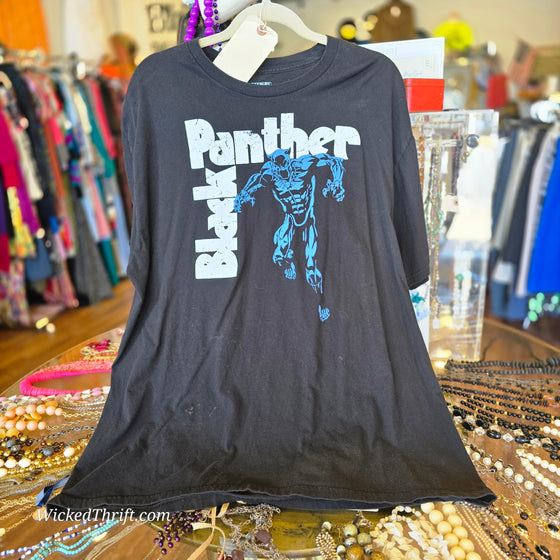 BLACK PANTHER Black Graphic Tee 2X - PopRock Vintage. The cool quotes t-shirt store.