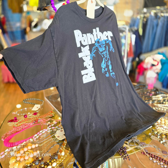 BLACK PANTHER Black Graphic Tee 2X - PopRock Vintage. The cool quotes t-shirt store.