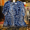 MAGGIE SWEER NWT Blue Tropical Pattern Top 2X - PopRock Vintage. The cool quotes t-shirt store.