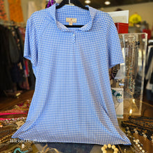  SPORT HALEY Blue/ White Checkered Polo XXL - PopRock Vintage. The cool quotes t-shirt store.