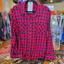  FADED GLORY Red/Black Button Up XL - PopRock Vintage. The cool quotes t-shirt store.