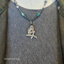  STERLING Mermaid Beaded Necklace - PopRock Vintage. The cool quotes t-shirt store.