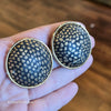 VINTAGE ELLEN DESIGNS 3D Cheetah Dome Clip On Earrings - PopRock Vintage. The cool quotes t-shirt store.