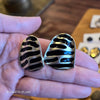 VINTAGE Zebra Stripe Clip On Earrings - PopRock Vintage. The cool quotes t-shirt store.