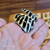 VINTAGE Zebra Stripe Clip On Earrings - PopRock Vintage. The cool quotes t-shirt store.