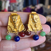 VINTAGE Pharoah Clip On Earrings - PopRock Vintage. The cool quotes t-shirt store.