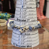 BLUE/WHITE Cow Beadex Stretchy Bracelet - PopRock Vintage. The cool quotes t-shirt store.