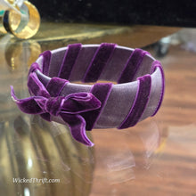  PURPLE Velvet Ribbon Bangle Bracelet - PopRock Vintage. The cool quotes t-shirt store.