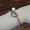 925 & 14k Heart Bracelet - PopRock Vintage. The cool quotes t-shirt store.