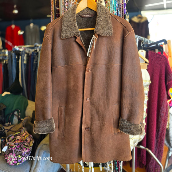 MARC NEW YORK Shearling Jacket - PopRock Vintage. The cool quotes t-shirt store.