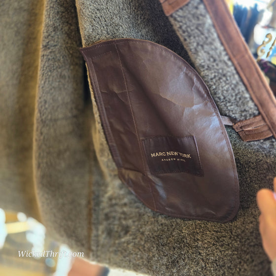 MARC NEW YORK Shearling Jacket - PopRock Vintage. The cool quotes t-shirt store.