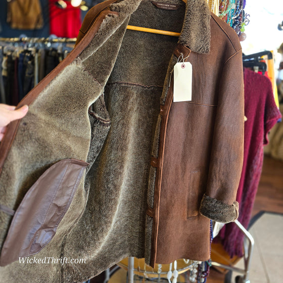 MARC NEW YORK Shearling Jacket - PopRock Vintage. The cool quotes t-shirt store.