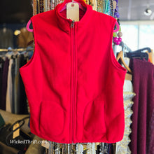  LAURA SCOTT Red Fleece Zip Up Vest XL - PopRock Vintage. The cool quotes t-shirt store.