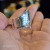 925 Mexican Sterling Hammered Ring - PopRock Vintage. The cool quotes t-shirt store.