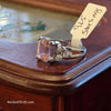 925 STERLING Pink Emerald Cut Ring - PopRock Vintage. The cool quotes t-shirt store.