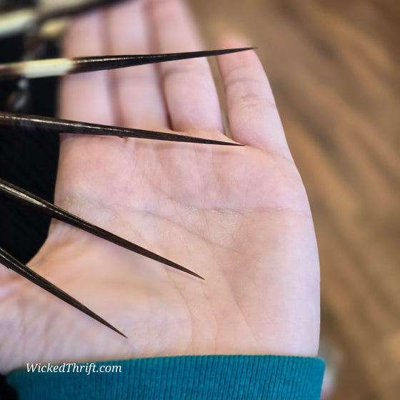 AFRICAN PORCUPINE QUILL Necklace - PopRock Vintage. The cool quotes t-shirt store.