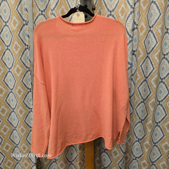 MIA & TESS NWT Peach "Just Beachy" Summer Knit XL - PopRock Vintage. The cool quotes t-shirt store.