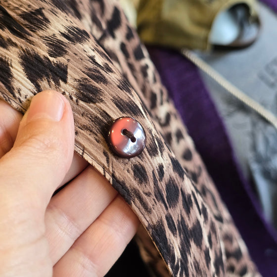 NOTATIONS Cheetah Faux Layer Top 2X