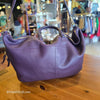 TORY BURCH Purple "Ivy Slouch Satchel" - PopRock Vintage. The cool quotes t-shirt store.