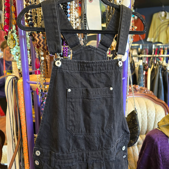 FASHION NOVA MEN Black Overalls 32