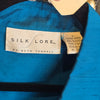 PRICE DROP! SILK LORE Blue 100% Silk Jacket w. Embroidery Bottom 1X