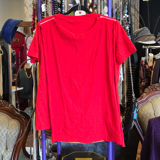 DC WONDER WOMAN Red Costume Tee w. Cape XL