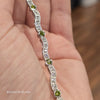 925 Sterling Silver Yellow Crystal Tennis Bracelet - PopRock Vintage. The cool quotes t-shirt store.