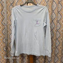  VINEYARD VINES Light Blue Lighthouse Long Sleeve Tee M - PopRock Vintage. The cool quotes t-shirt store.