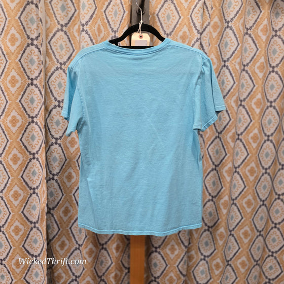 DELTA PROWEIGHT Turquoise Cape Cod Tee M - PopRock Vintage. The cool quotes t-shirt store.