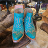 ARIAT Turquoise Ankle Cowboy Booties 10
