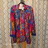 VTG PERIWINKLE Funky Crazy Rayon Blend Jacket 16 - PopRock Vintage. The cool quotes t-shirt store.