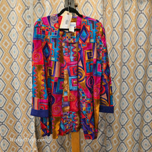  VTG PERIWINKLE Funky Crazy Rayon Blend Jacket 16 - PopRock Vintage. The cool quotes t-shirt store.
