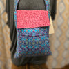 CHERI Blue/Pink Swirly Cloth Crossbody - PopRock Vintage. The cool quotes t-shirt store.