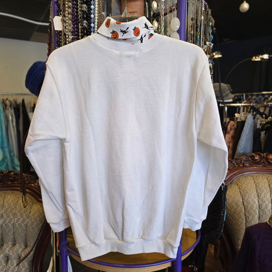 CLASSIC BLUES White Halloween Pumpkin Faux Layer