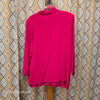 SILK BOURIQUE Pink/Black 100% Silk Long Sleeve L - PopRock Vintage. The cool quotes t-shirt store.