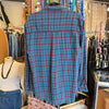 VTG SAVILE ROW Blue/Pink Flannel L