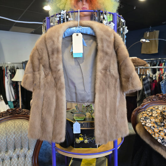VINTAGE Blonde Mink Stole
