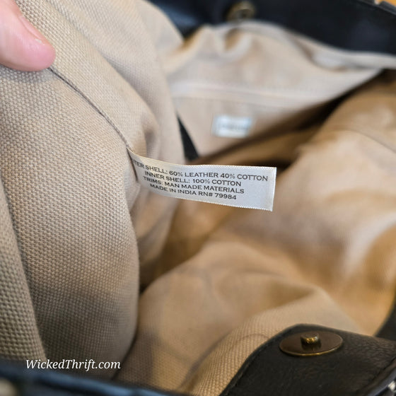 CHICOS Black Leather Woven Boho Shoulder Bag - PopRock Vintage. The cool quotes t-shirt store.