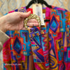 VTG PERIWINKLE Funky Crazy Rayon Blend Jacket 16 - PopRock Vintage. The cool quotes t-shirt store.