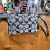 COACH Black/Grey Monogram Wristlet - PopRock Vintage. The cool quotes t-shirt store.