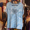 PRICE DROP! MADE FOR LIFE Blue Tiedye Swirly Tee 1X