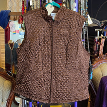  PRICE DROP! NORTH STYLE Brown Floral Quilted Vest 3X
