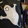 KAREN SCOTT Halloween Ghost/Bats Long Sleeve Top XL AS IS