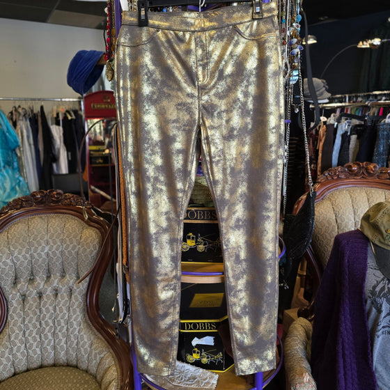 HUE Brushed Gold Leggings L
