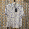 VINEYARD VINES NWT White Ocean Print Short Sleeve Button Up XL - PopRock Vintage. The cool quotes t-shirt store.