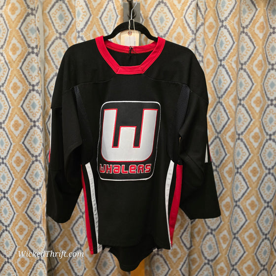 WHALERS Black Sport Jersey S - PopRock Vintage. The cool quotes t-shirt store.